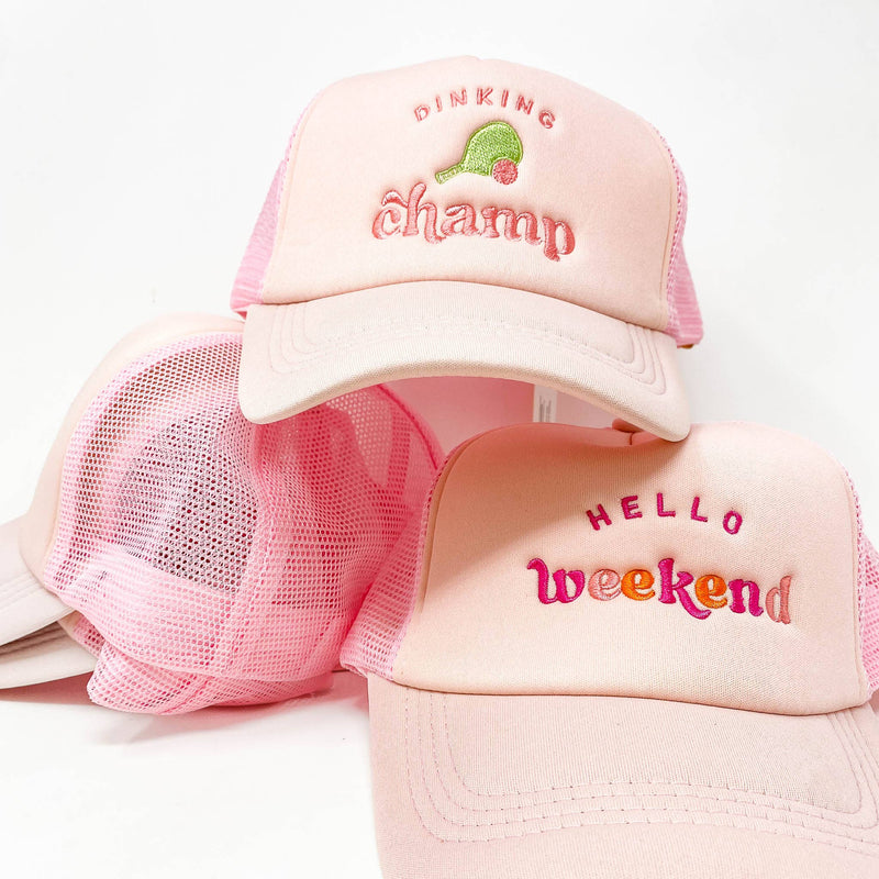 Hello Weekend Trucker Hat