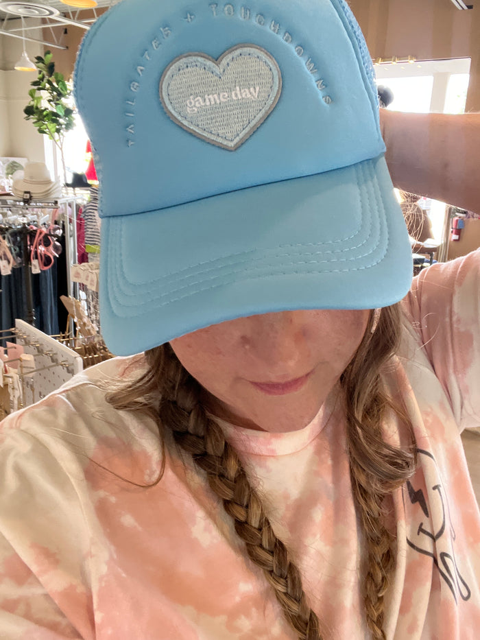 Light Blue Game Day Trucker Hat