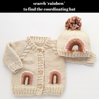 Mauve Rainbow Pocket Sweater for Babies & Toddlers