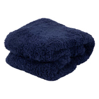Solid Color Sherpa Throw Blanket