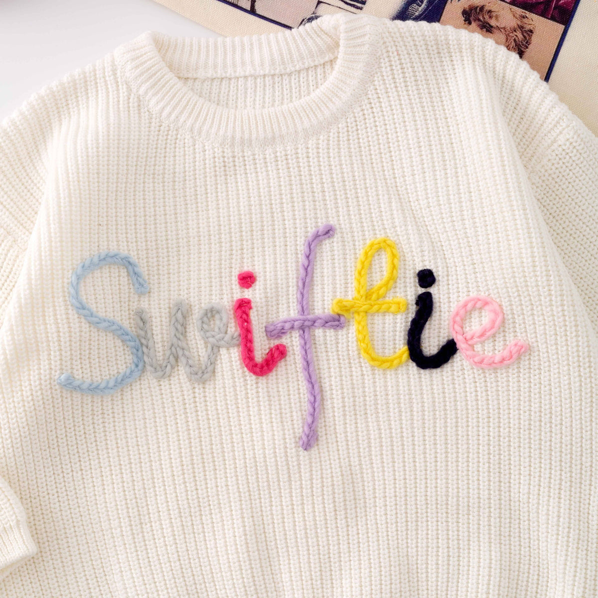 Little Kid’s Swiftie Embroidered Sweater
