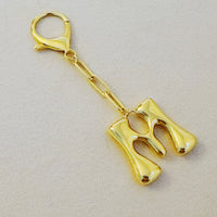 Whimsy Balloon Letter Initial Bag Charm: M