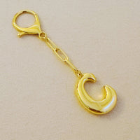 Whimsy Balloon Letter Initial Bag Charm: C