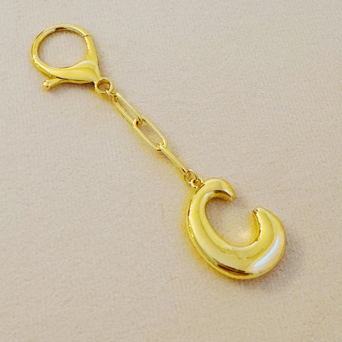 Whimsy Balloon Letter Initial Bag Charm: C