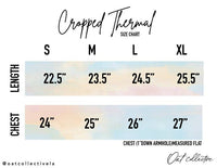 UNITED STATES OF AMERICA Cropped Thermal Vintage Pullover