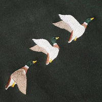 Flying Mallard Embroidered Heavyweight Fleece Sweatshirt: SAND / M