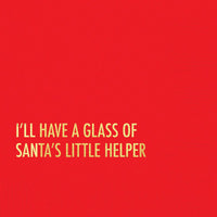 Santa Helper - Holiday Funny Cocktail Napkin