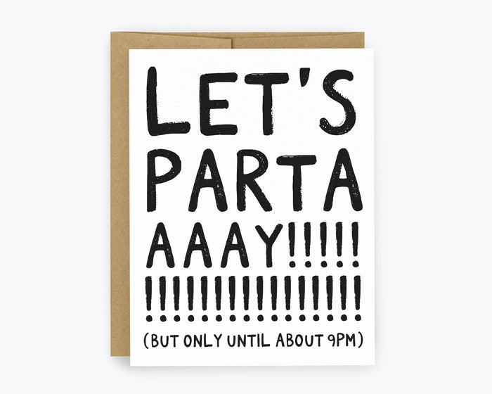 Funny Birthday Card, Introvert – Party Until 9 PM