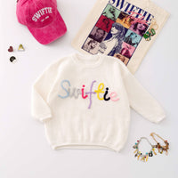 Little Kid’s Swiftie Embroidered Sweater