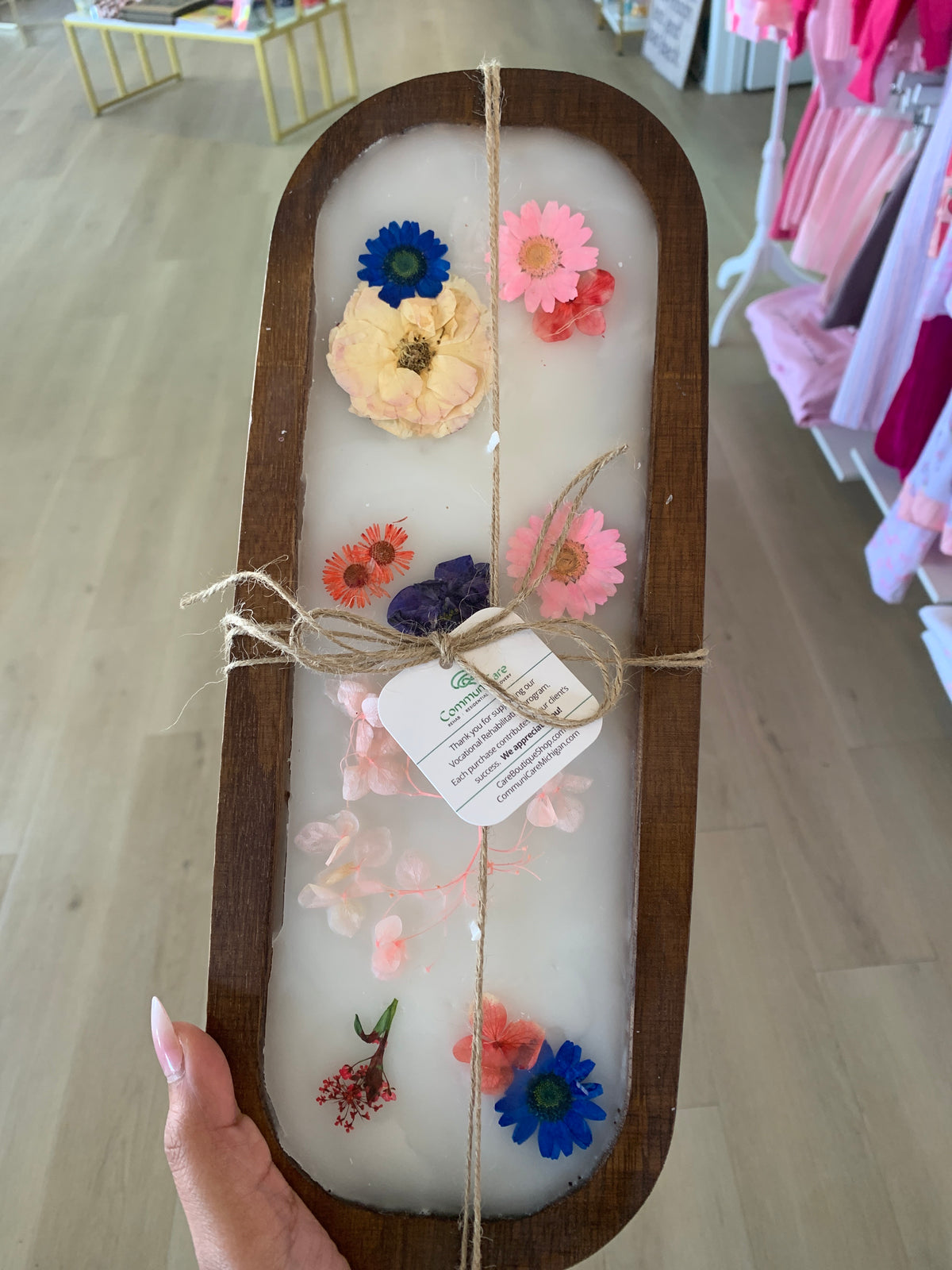 CommuniCare Hand Poured Dough Bowl Candle