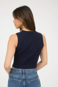 Cutout Bow Detail Ribbed Sweater Top in Dark Olive