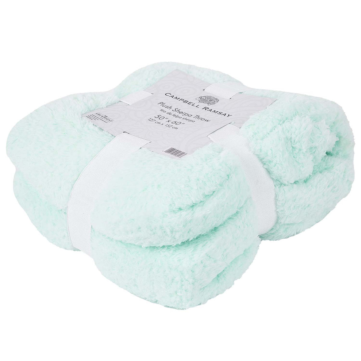 Solid Color Sherpa Throw Blanket