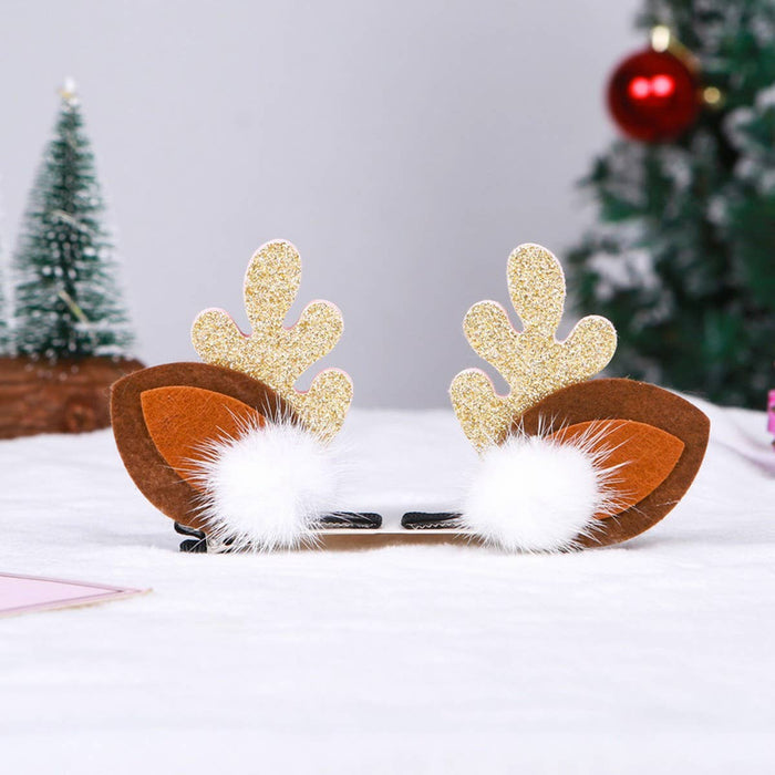 Reindeer Christmas Hair Clip