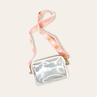 Pink Clear Crossbody Bag