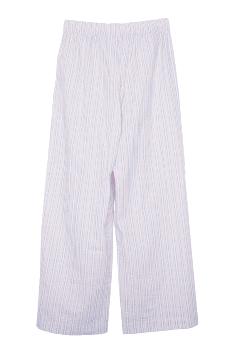 Striped Soft Boxer Pants in Light Pink and Blue
