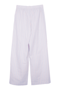 Striped Soft Boxer Pants in Light Pink and Blue