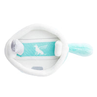 Snuggly Cup Dog Toy in Teal
