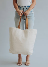 Drink On The Lake Tote in Cream