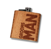 Wedding Party Hip Flasks 6 oz.