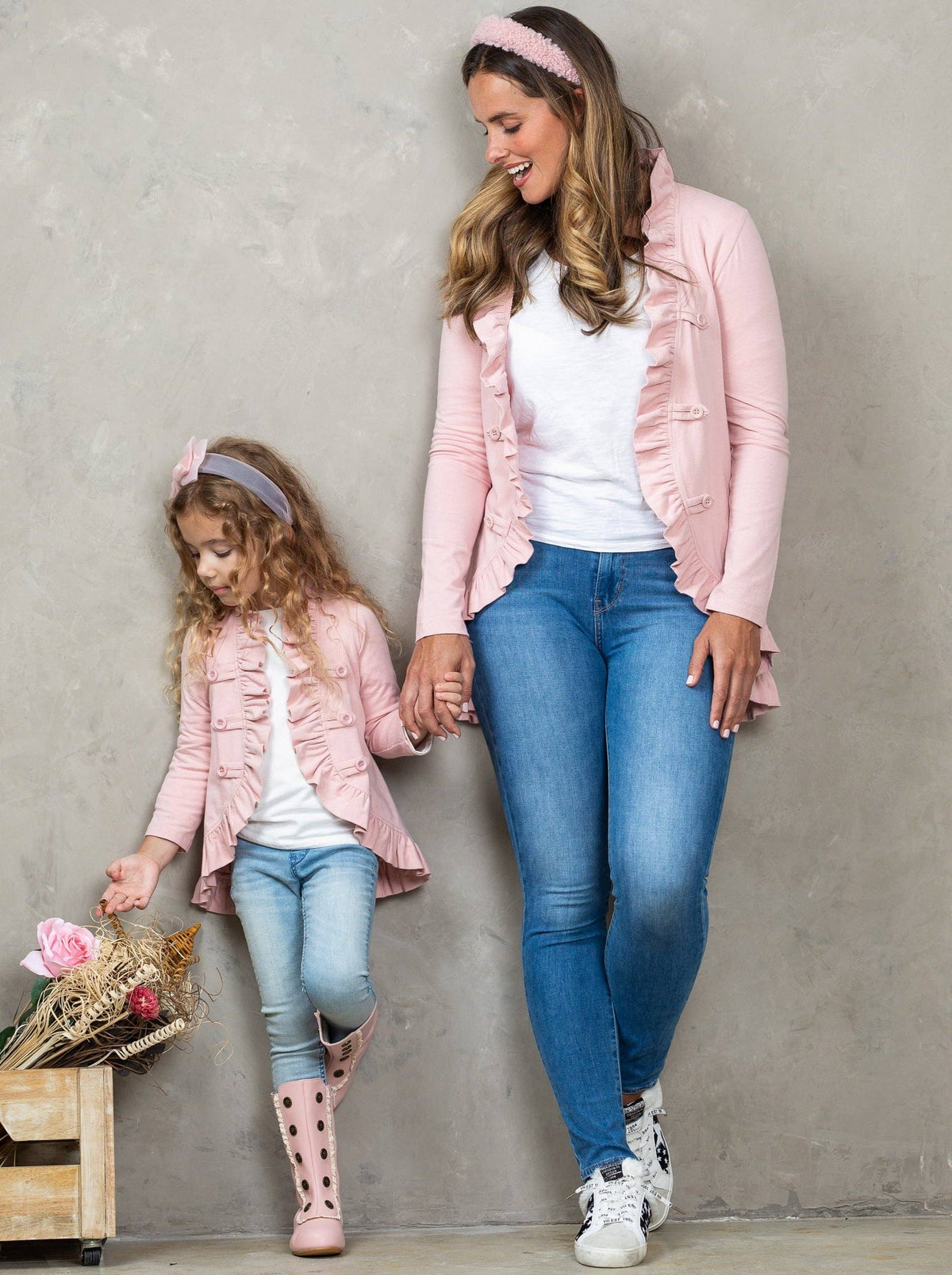 Mommy & Me Blazer Ruffle Cardigan