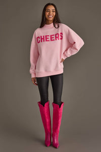 Pink Merry & Cheers Reversible Sweatshirt
