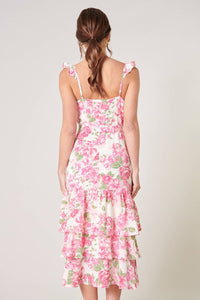 Guayana Ruffle Tiered Midi Dress