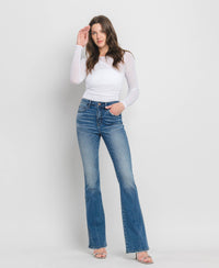 High Rise Full Length Bootcut Jeans