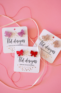 Acrylic Bows in Rose Gold