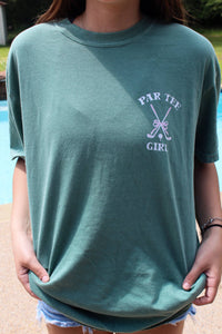 Kiss My Putt Tee in Light Green