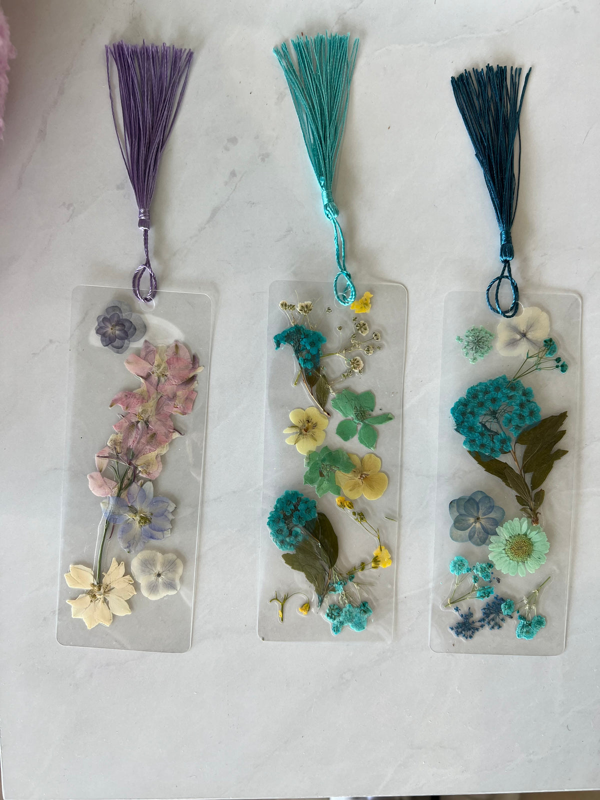 Handmade Dried Flowers Bookmark