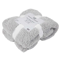 Solid Color Sherpa Throw Blanket