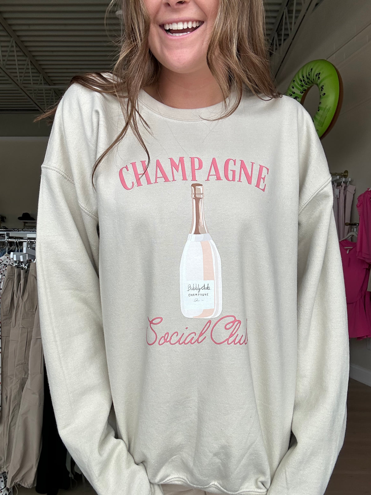 Champagne Social Club Crewneck Sweatshirt
