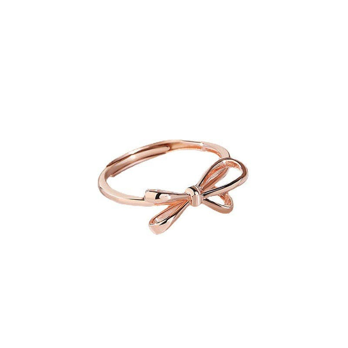Bow Tie Stacking Ring in Rose Gold