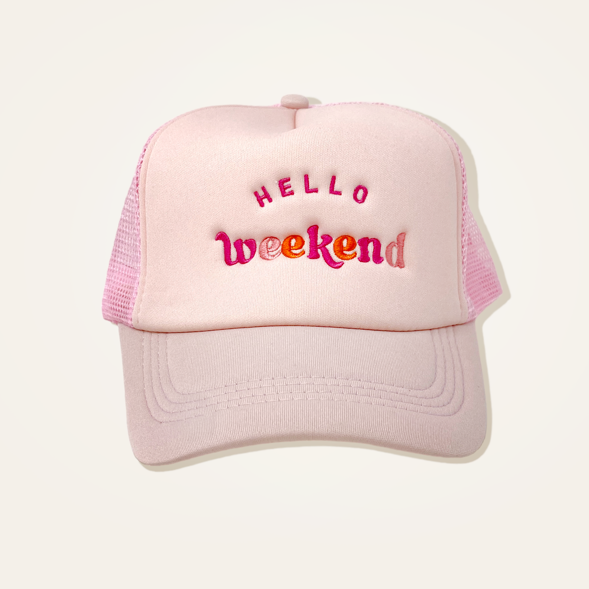 Hello Weekend Trucker Hat