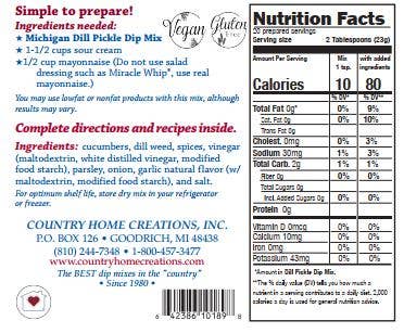 Michigan Dill Pickle Dip Mix