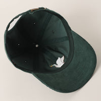 FLYING MALLARD Embroidered Corduroy Baseball Cap: MAUVE / One Size