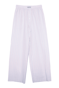 Striped Soft Boxer Pants in Light Pink and Blue