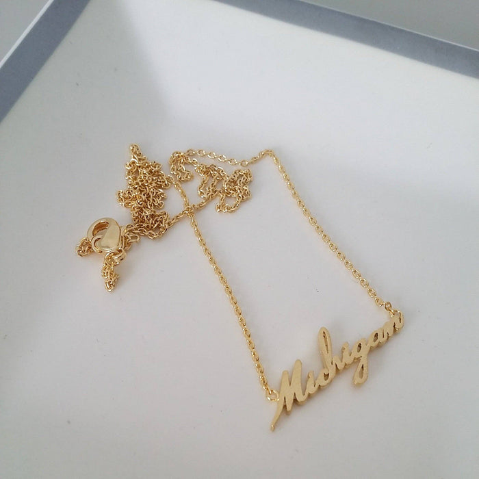 "Michigan" Necklace in Silver