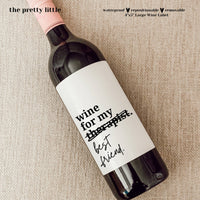 Wine for My Therapist Wine Label