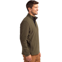 Hunts Point Eco Mens Snap Pullover in Poplar