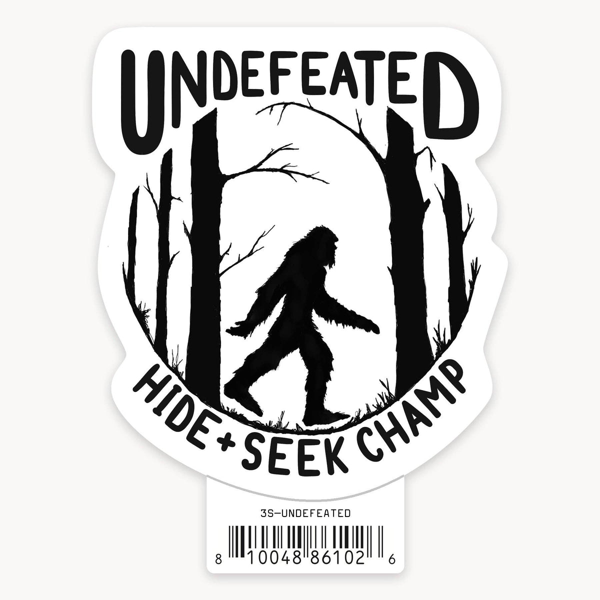 Undefeated - 3" Art Sticker
