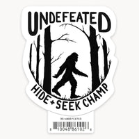 Undefeated - 3" Art Sticker