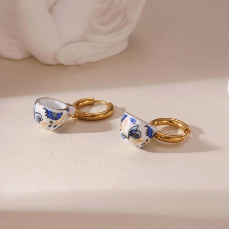 18K STAINLESS WATERPROOF TARNISH FREE EARRINGS