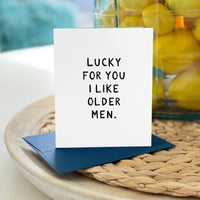 Funny Birthday Card to Husband, Anniversary Cards, Older Men