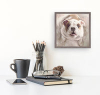 Things Are Looking Up Pup Mini Framed Canvas