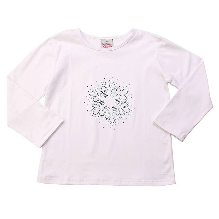 Studded Snowflake Girl's Long Sleeve Shirt
