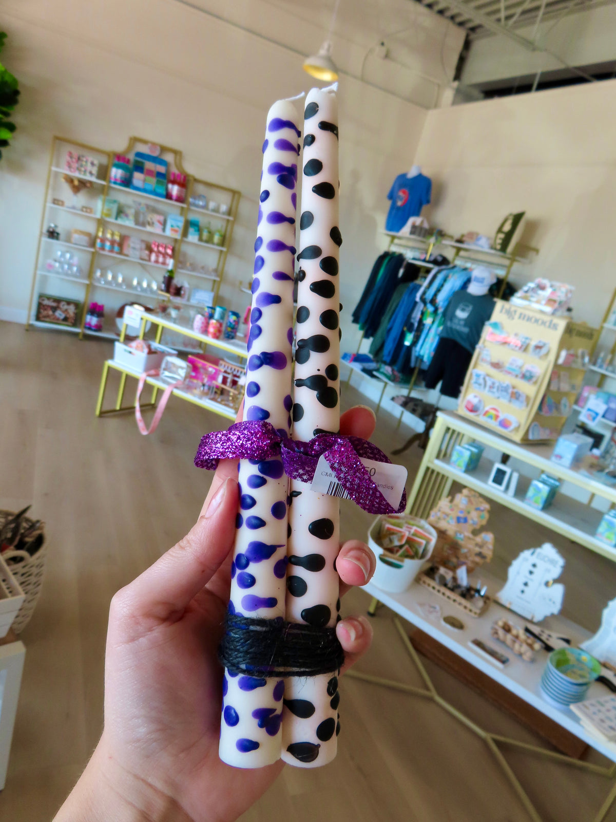 Painted Taper Candles - CommuniCare