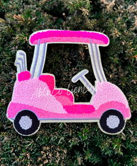 Preppy Golf Cart Crewneck in Pink