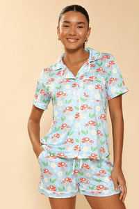 Mushroom Field Two-Piece Pajama Set