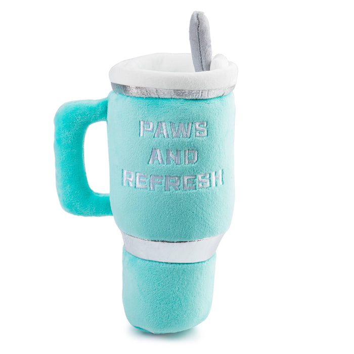 Snuggly Cup Dog Toy in Teal